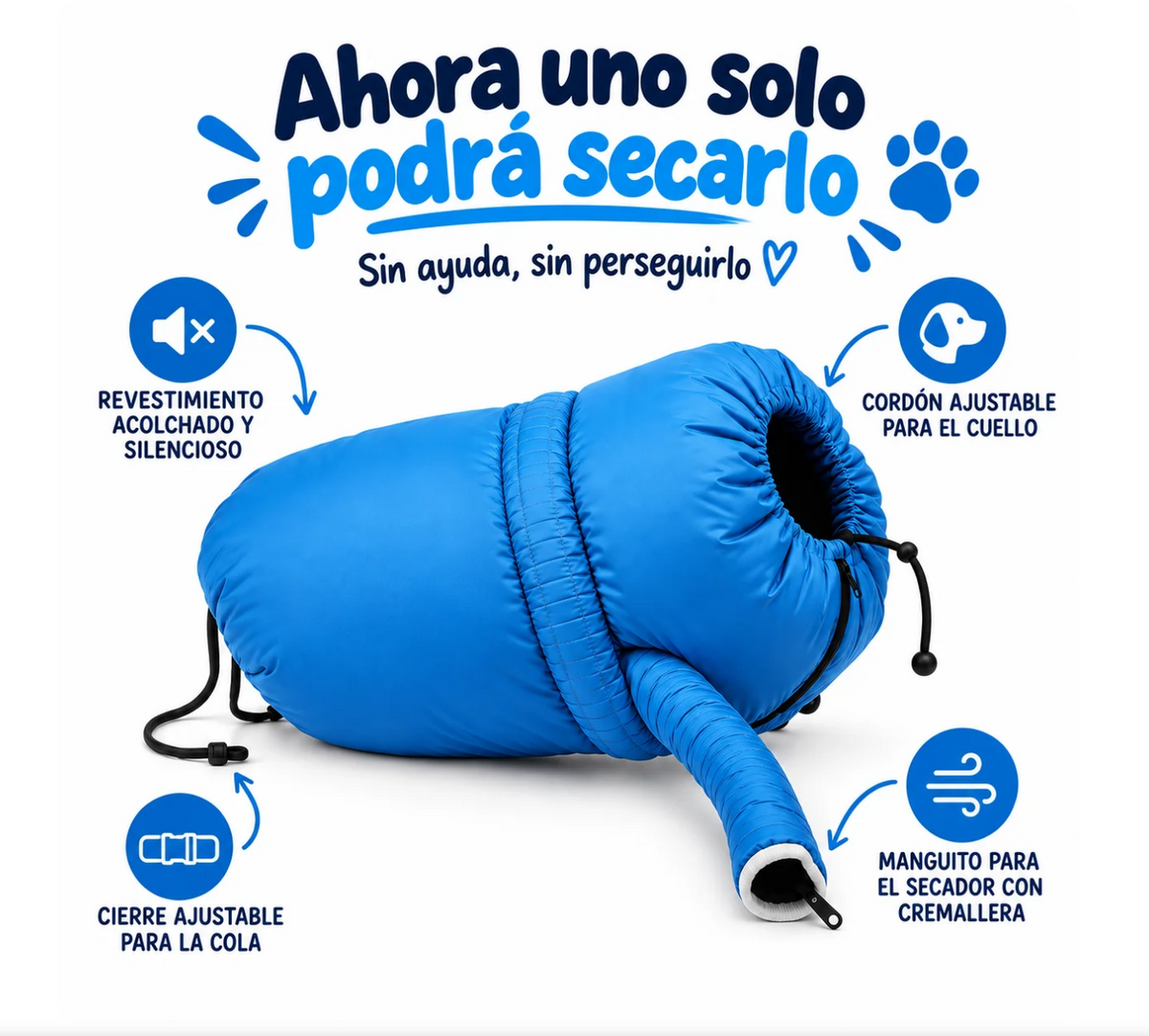 PuppiDry™ Bolsa Secadora para Mascotas